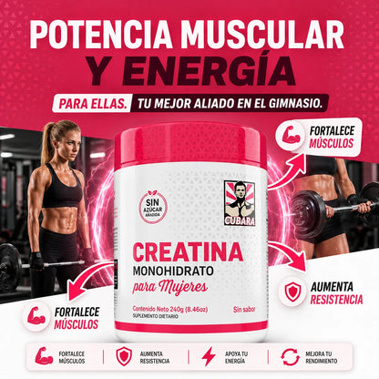 La creatina femenina que impulsa tu fuerza y recuperación
