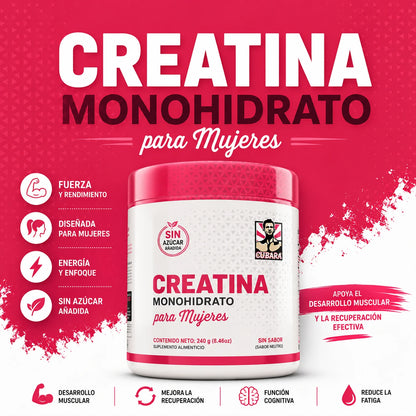 La creatina femenina que impulsa tu fuerza y recuperación